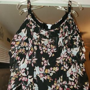 Womens plus size 3x cold shoulder top
